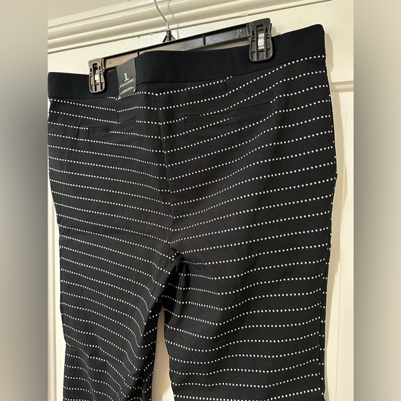 Jules & Leopold pull on capri stretch fitted dotted work business pants bottoms - Picture 12 of 16